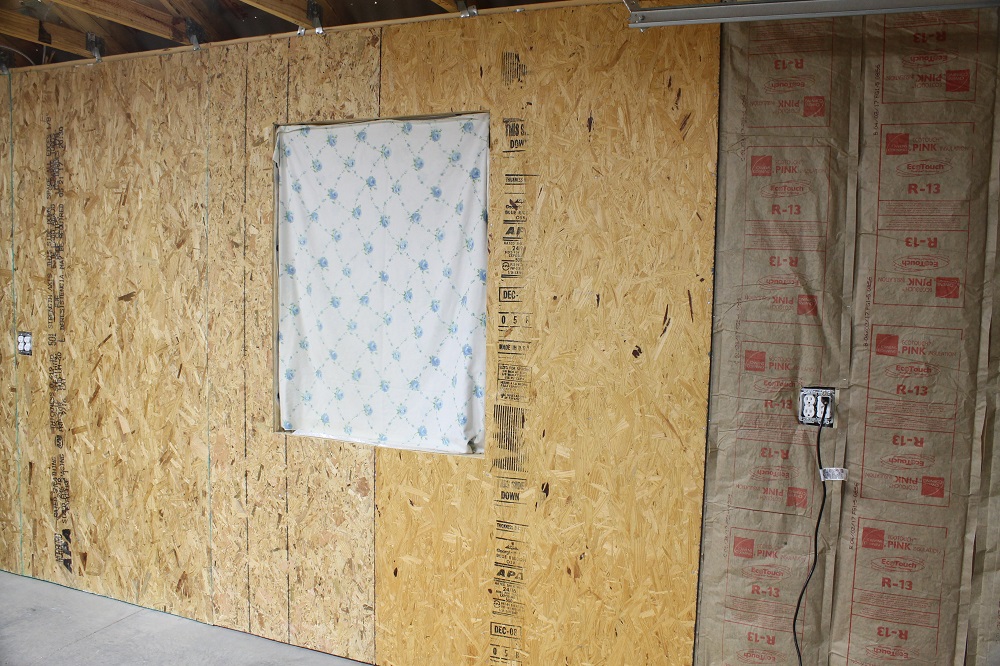 Isolation garage osb