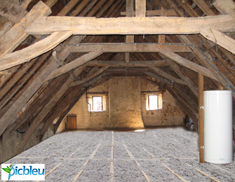Ouate de cellulose soufflée
