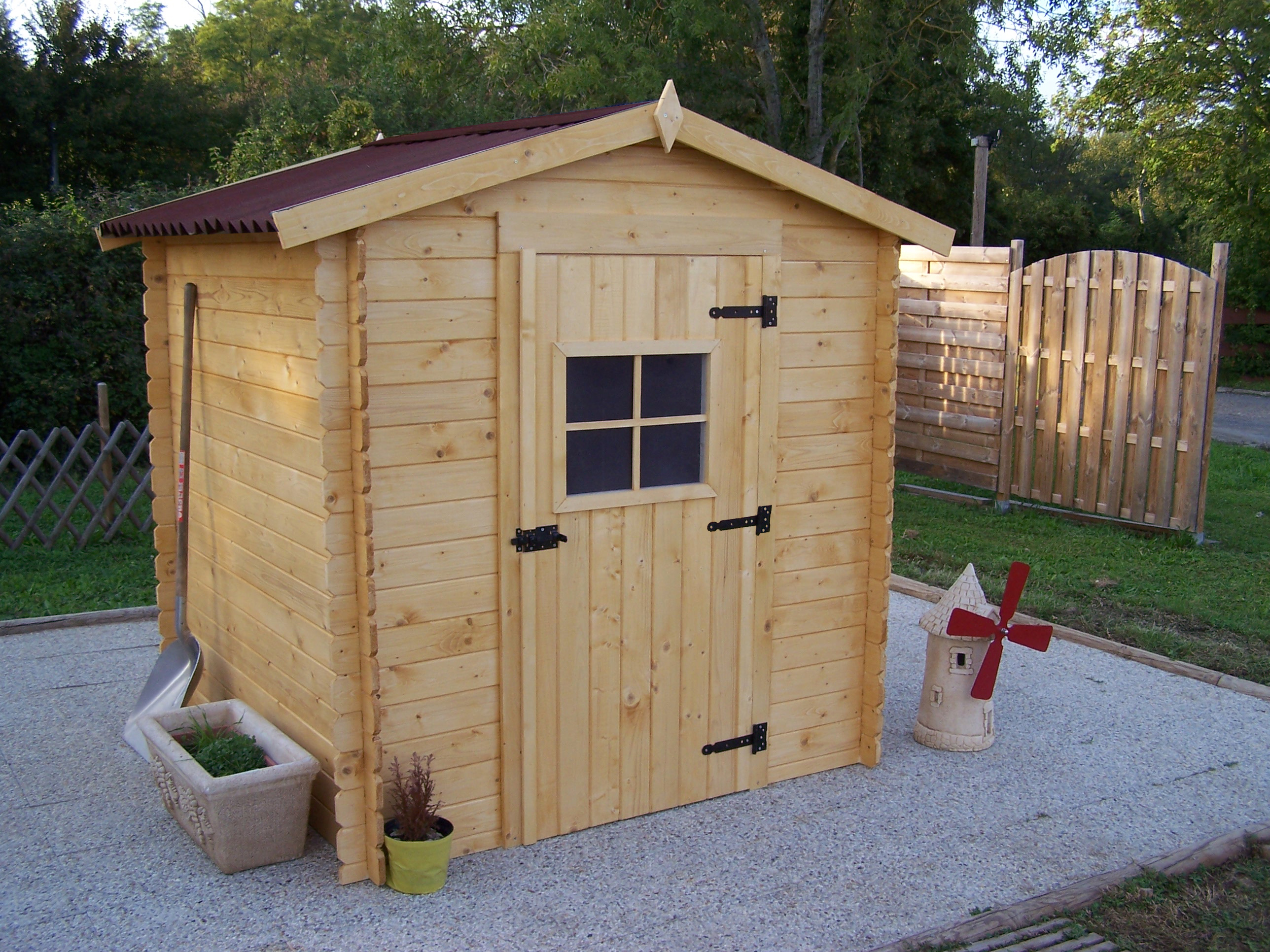 Isolation toit abri jardin