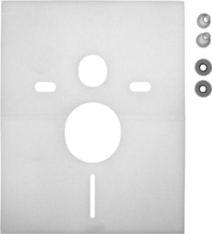 Isolation phonique wc suspendu