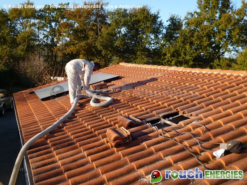 Comble ouate de cellulose