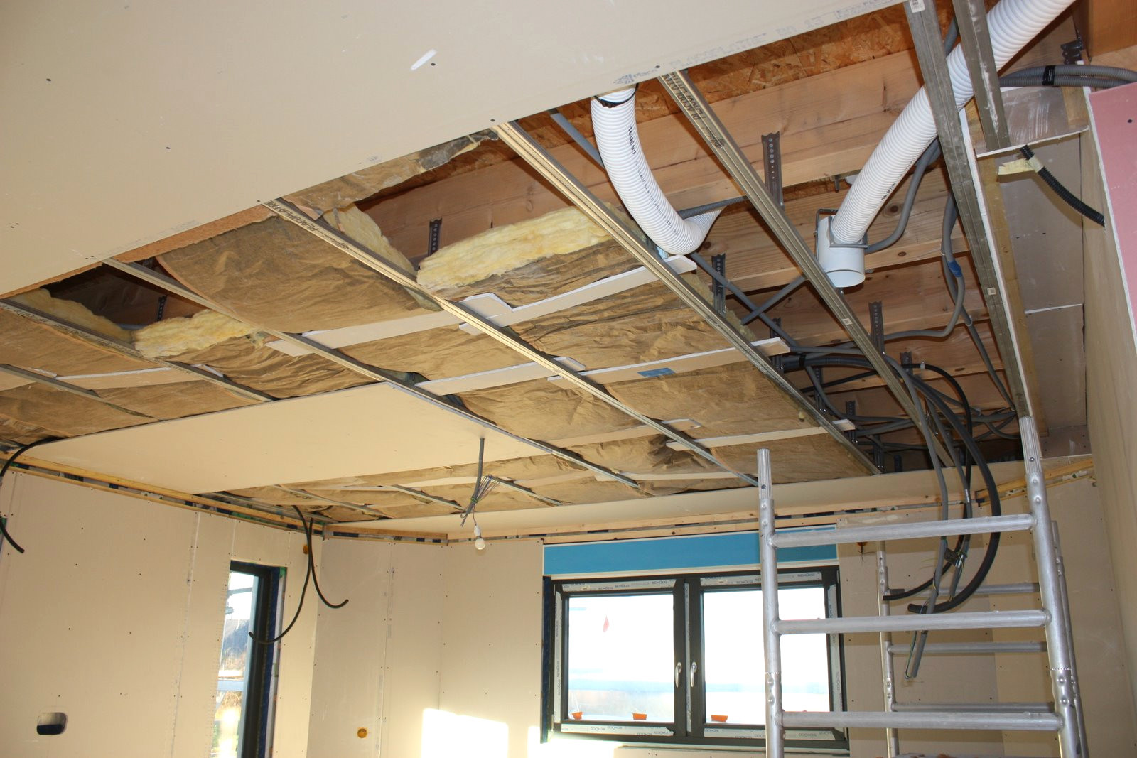 Isolation phonique faux plafond existant