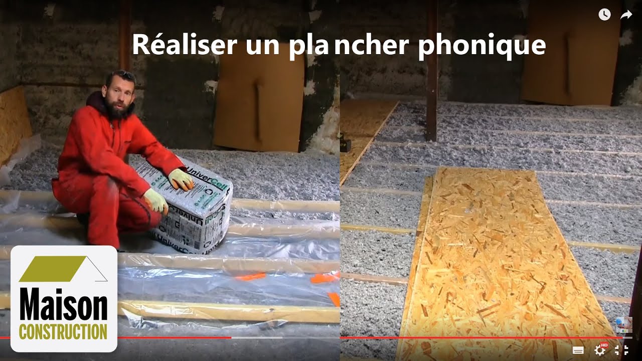Isolation acoustique plancher
