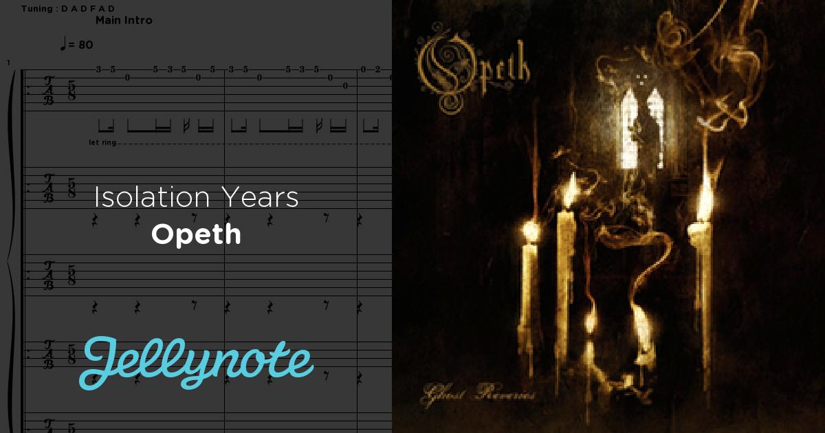 Isolation years guitar tab