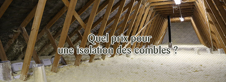 Isolation comble perdu prix