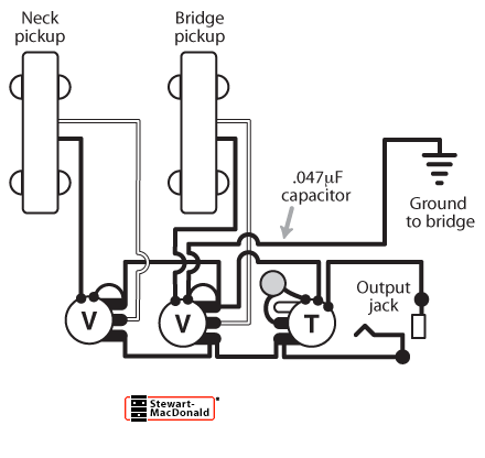 Schema electrique fender jazz bass