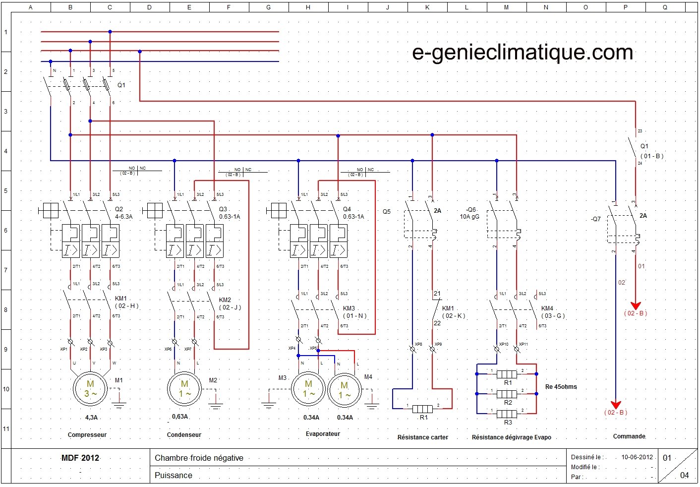 Schema electrique voyant