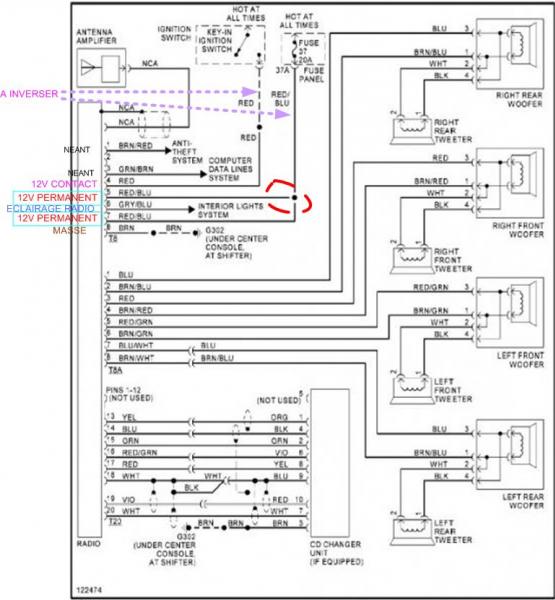 Schema electrique montage autoradio