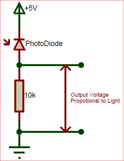 Schema electrique photodiode