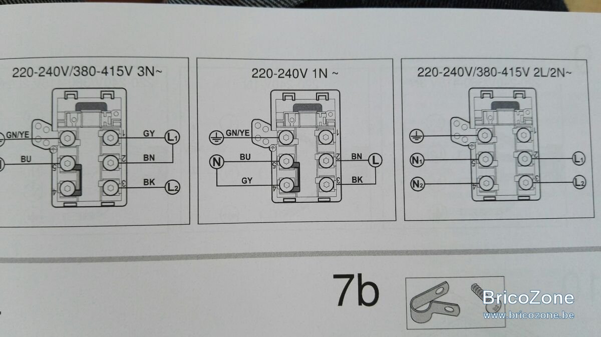 Schema branchement plaque electrique