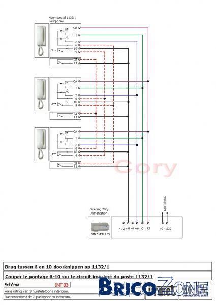 Schéma électrique interphone