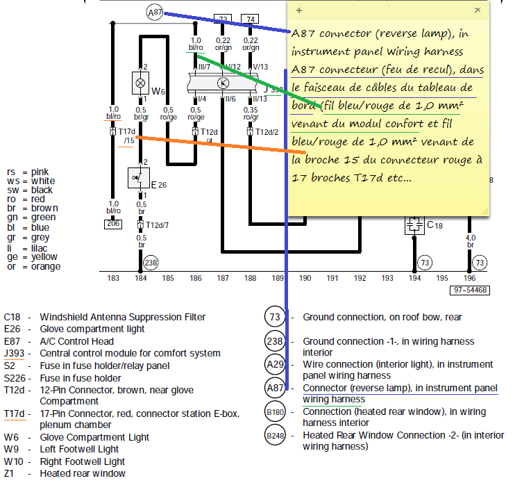 Schema electrique audi a4 b6