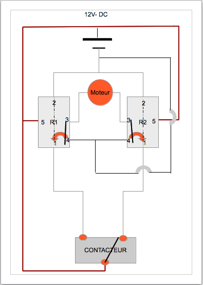 Moteur electrique 12v schema