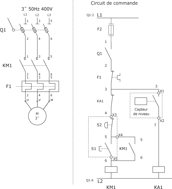 Commande electrique schema