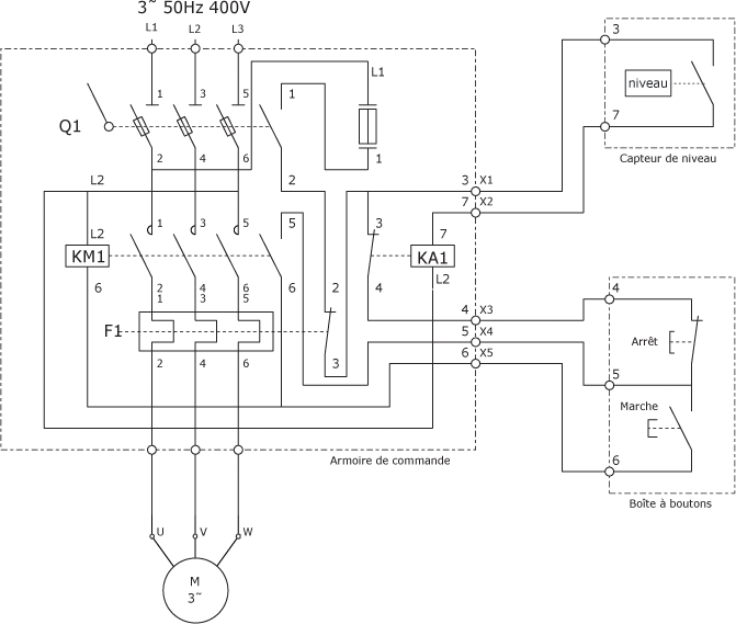 Schéma electrique avec relais