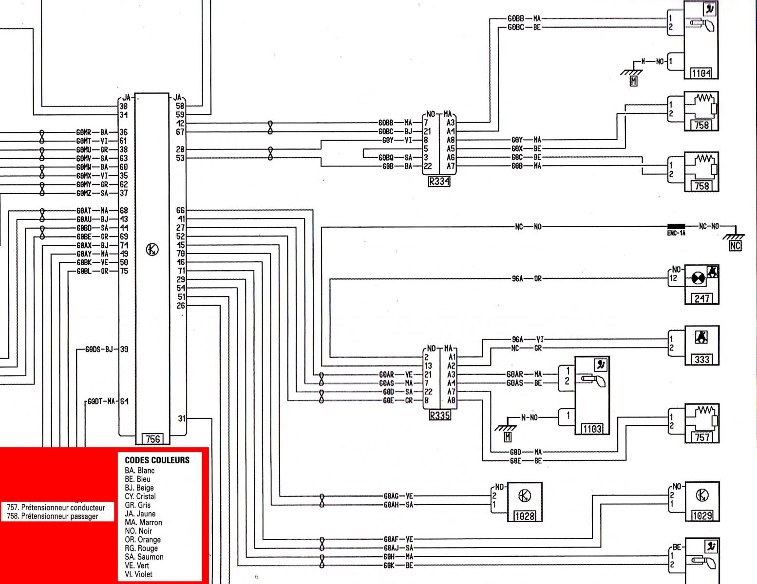 Schema electrique trafic