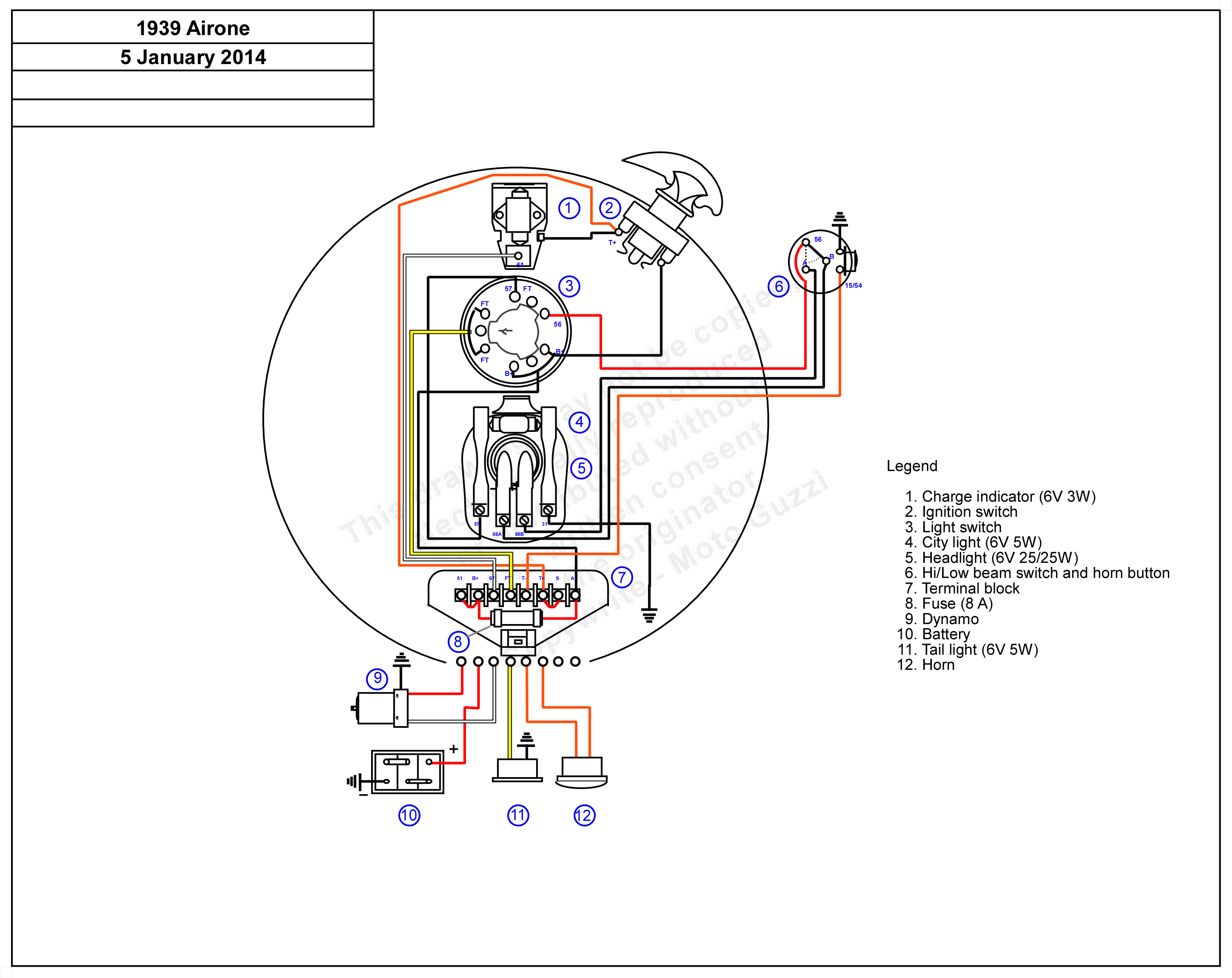 Schema électrique yfm 250