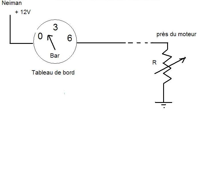 Schema electrique capteur de pression