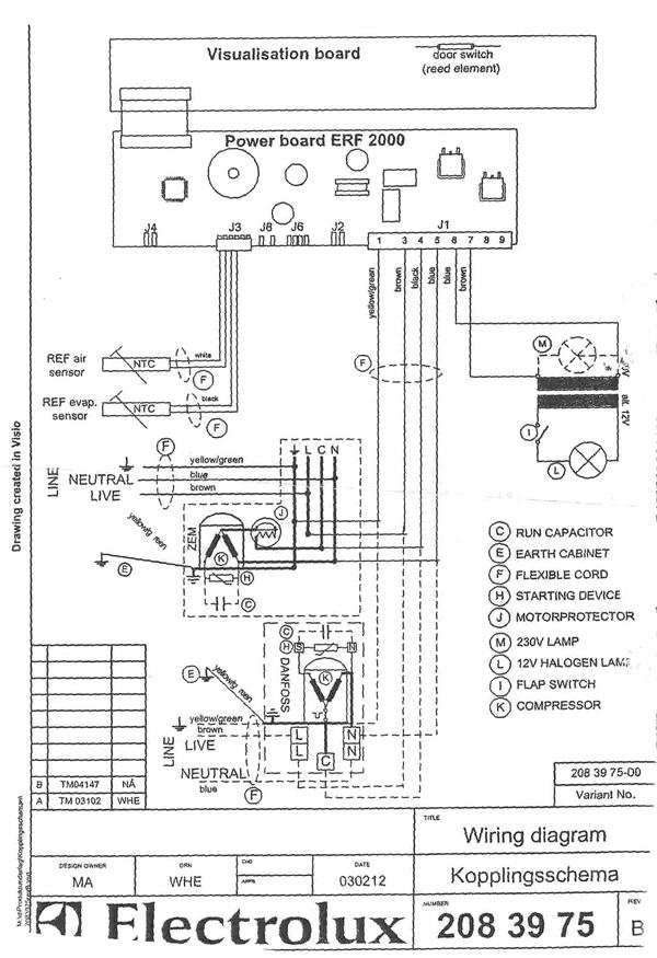 Schema electrique lave vaisselle electrolux