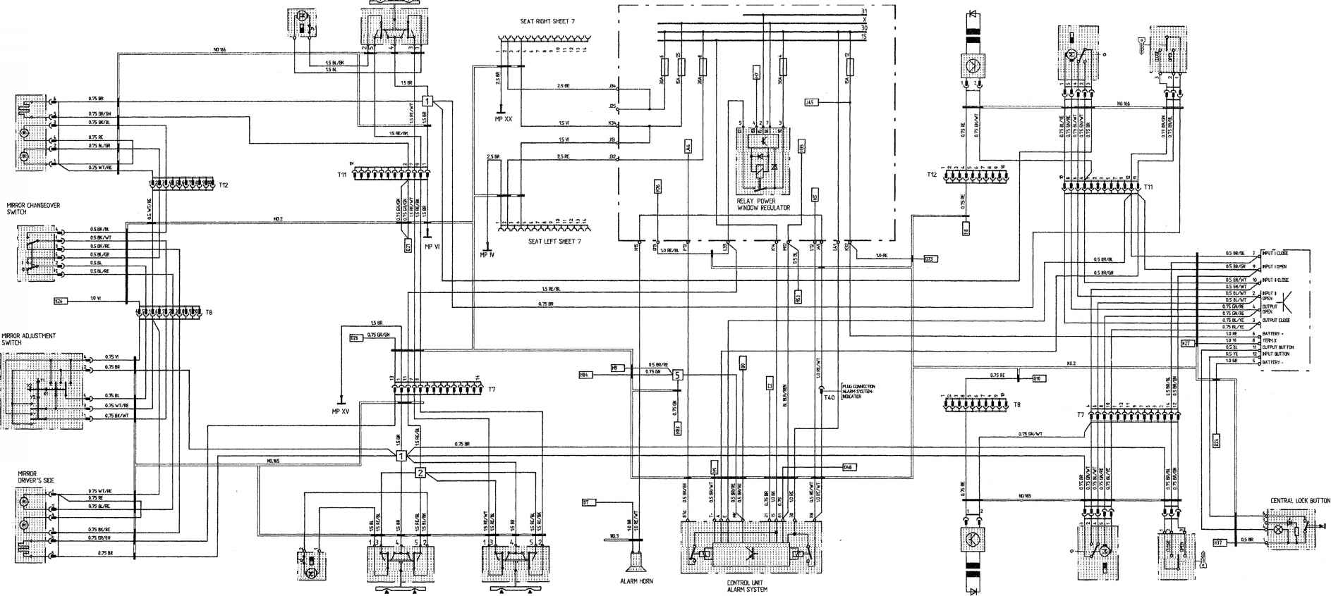 Schema electrique alarme porsche 944