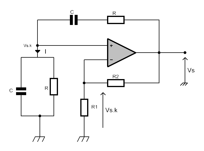 Schéma électrique oscillateur
