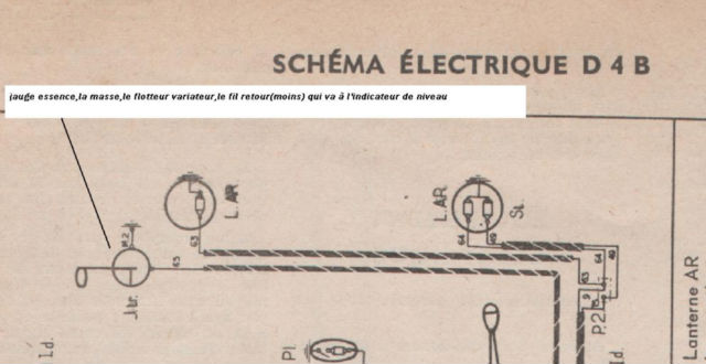 Schema electrique simca 1100
