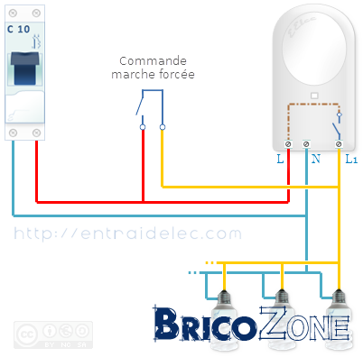 Schema electrique detecteur de lumiere