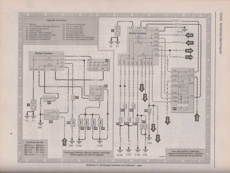 Schema electrique golf 2 gti 16s