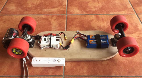 Skateboard electrique schema