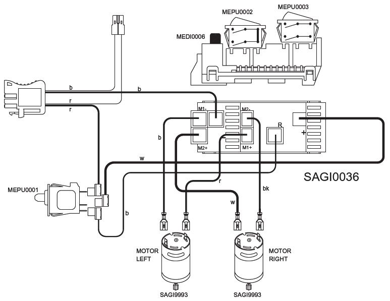Schema electrique gator peg perego