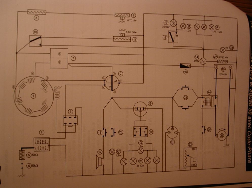 Schema electrique scooter peugeot trekker