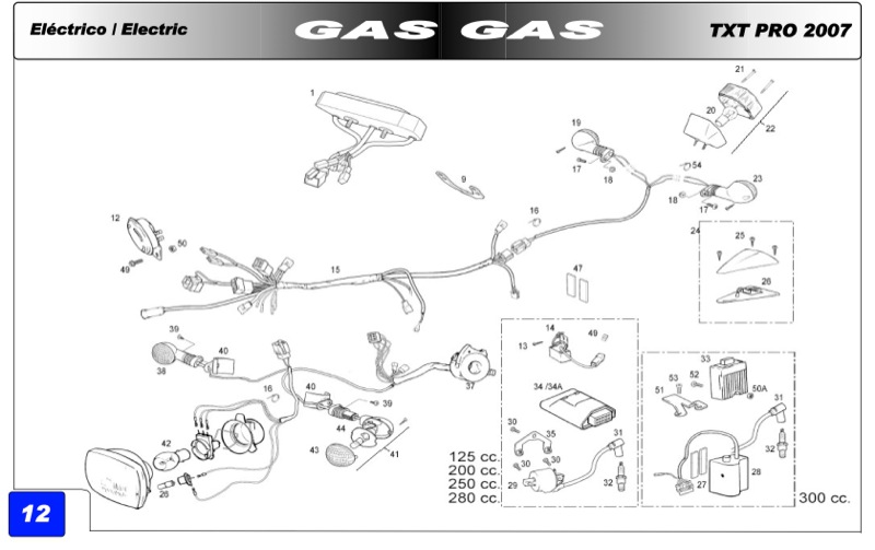 Schema electrique gasgas