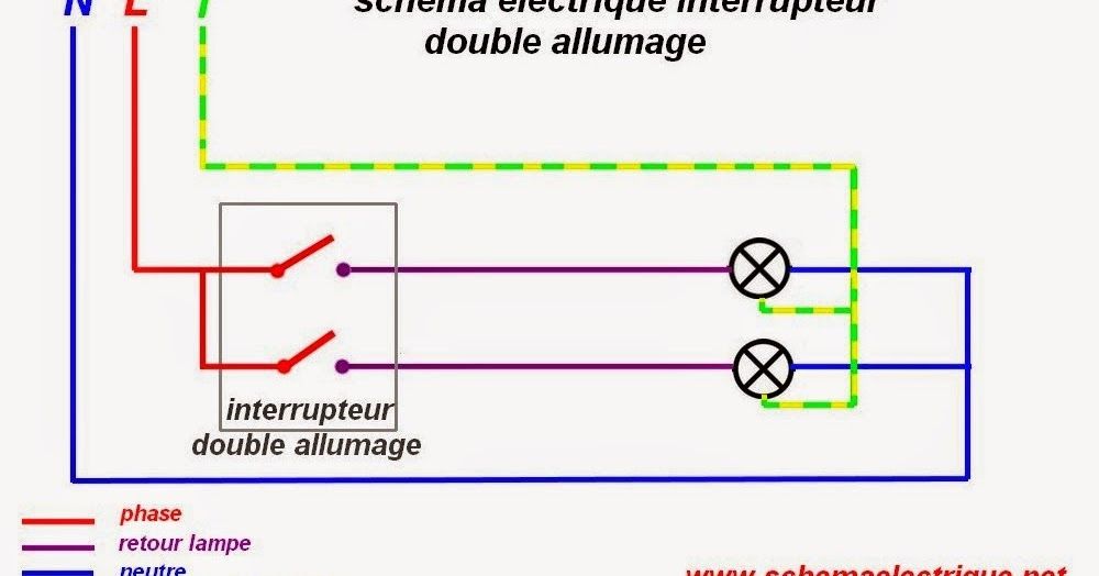 Schema installation electrique éclairage