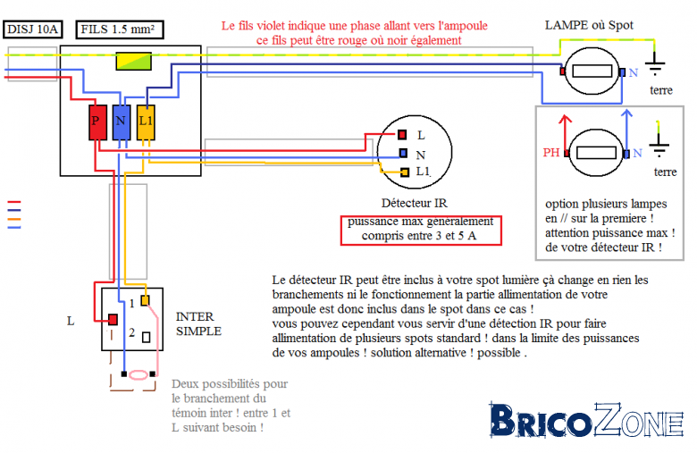 Schema electrique lampe solaire de jardin