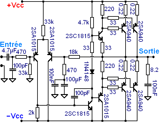 Schema electrique amplificateur audio