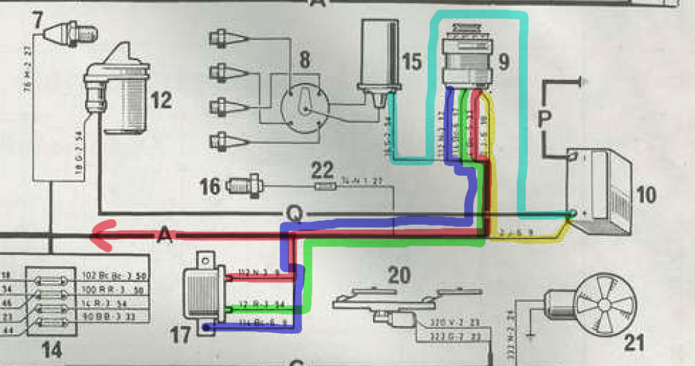 Schéma electrique 4l