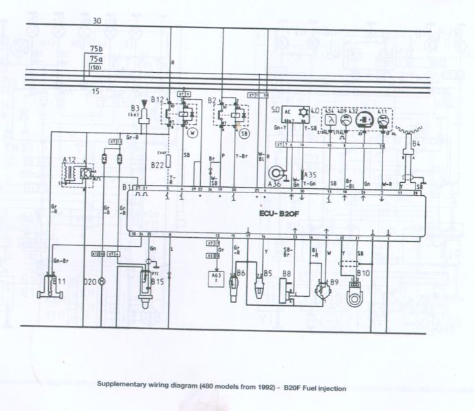 Schema electrique volvo 480