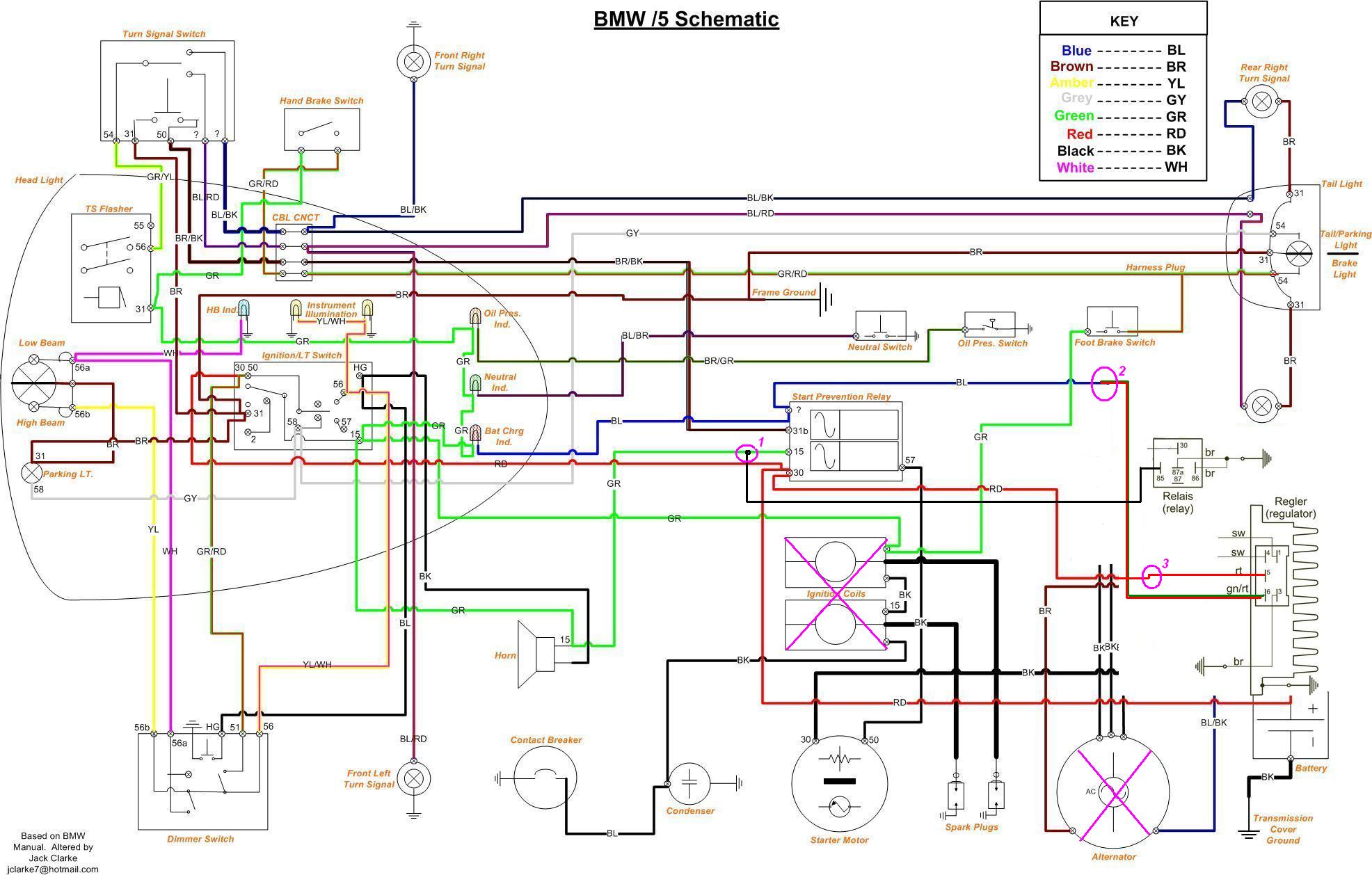 Schema electrique bmw r100rt