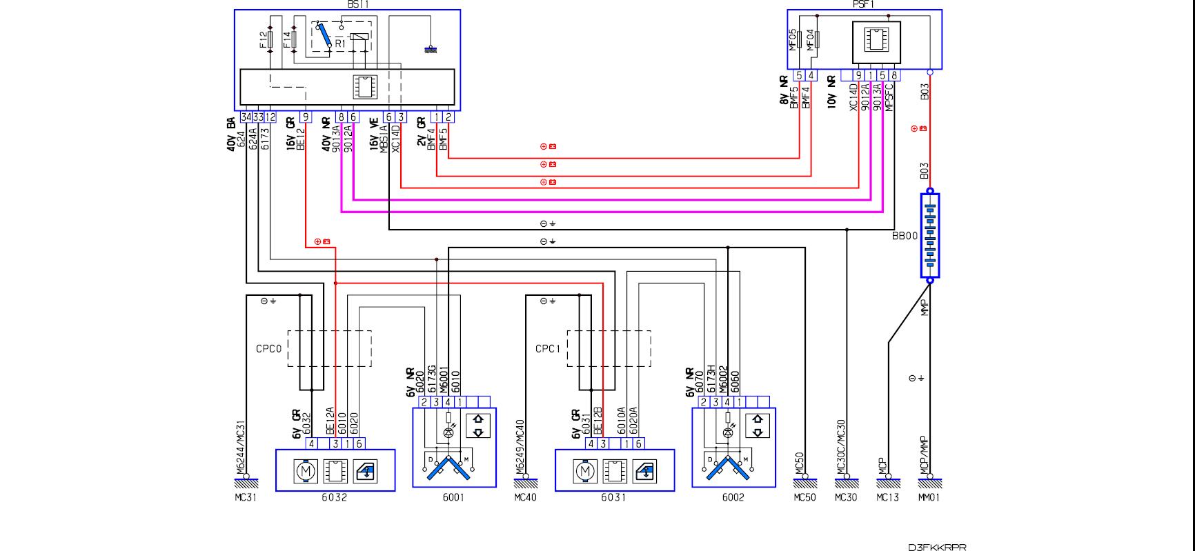 Peugeot 307 schema electrique