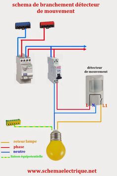 Schema electrique pour lampe exterieur