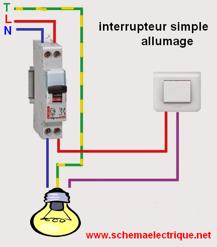 Schema electrique lumiere en serie