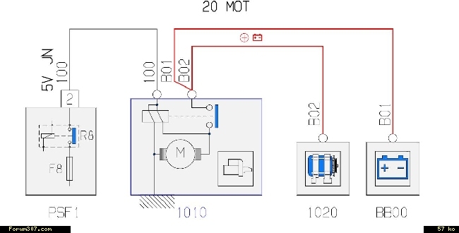 Permutateur schéma électrique