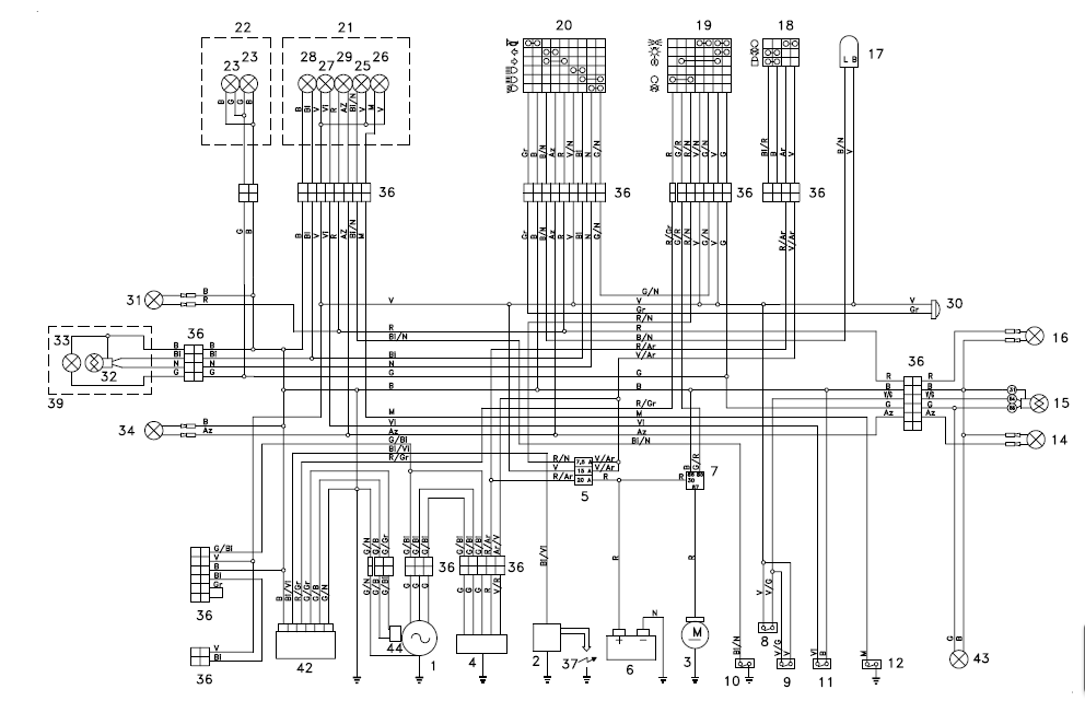 Schema electrique aprilia classic