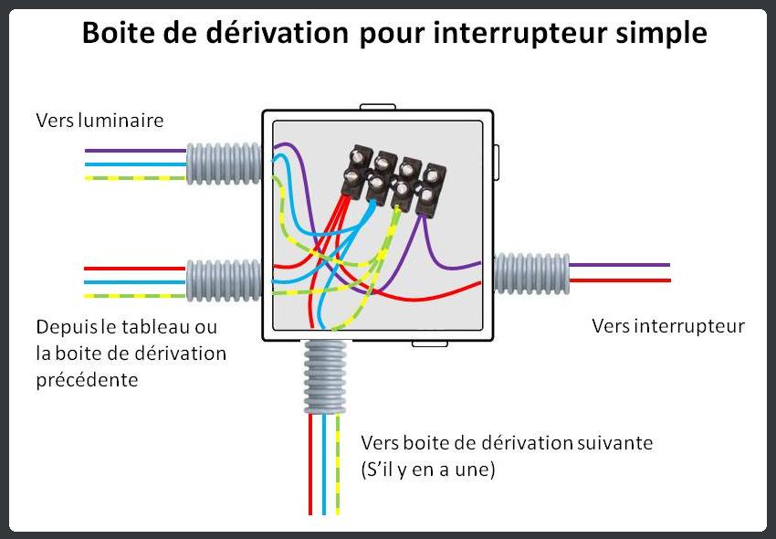 Schema cablage electrique luminaire