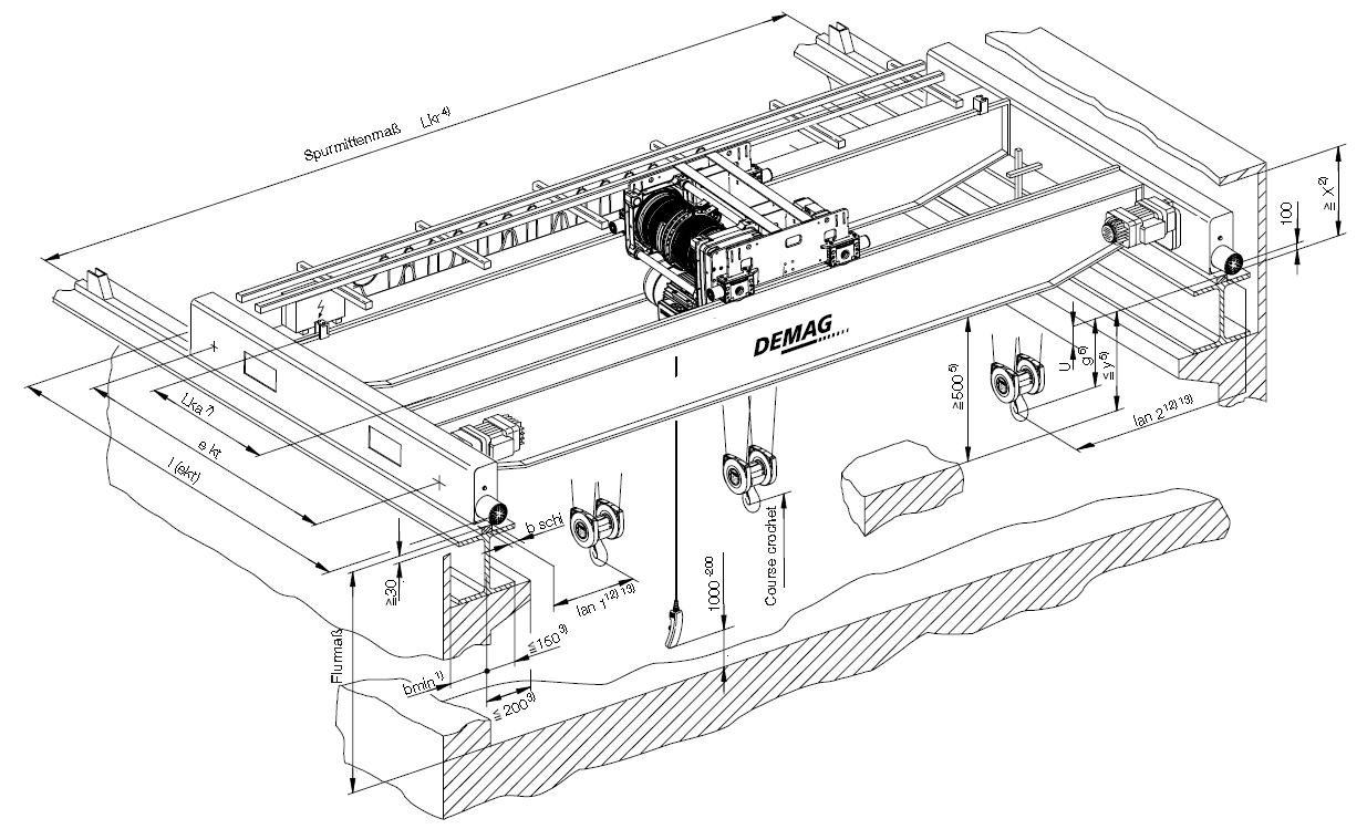 Pont roulant schema electrique