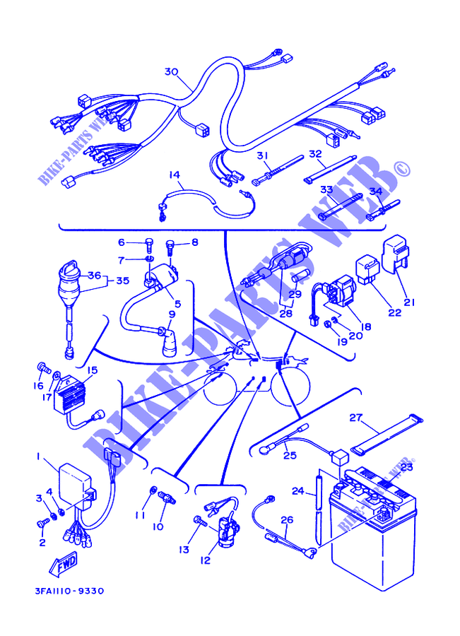 Schema electrique quad yamaha