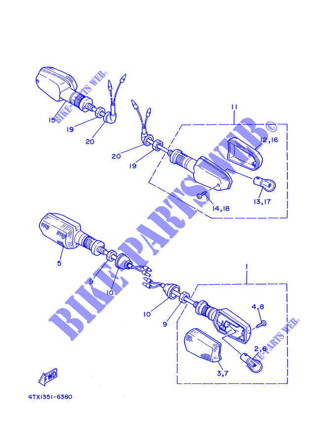 Schema electrique yamaha 850 tdm