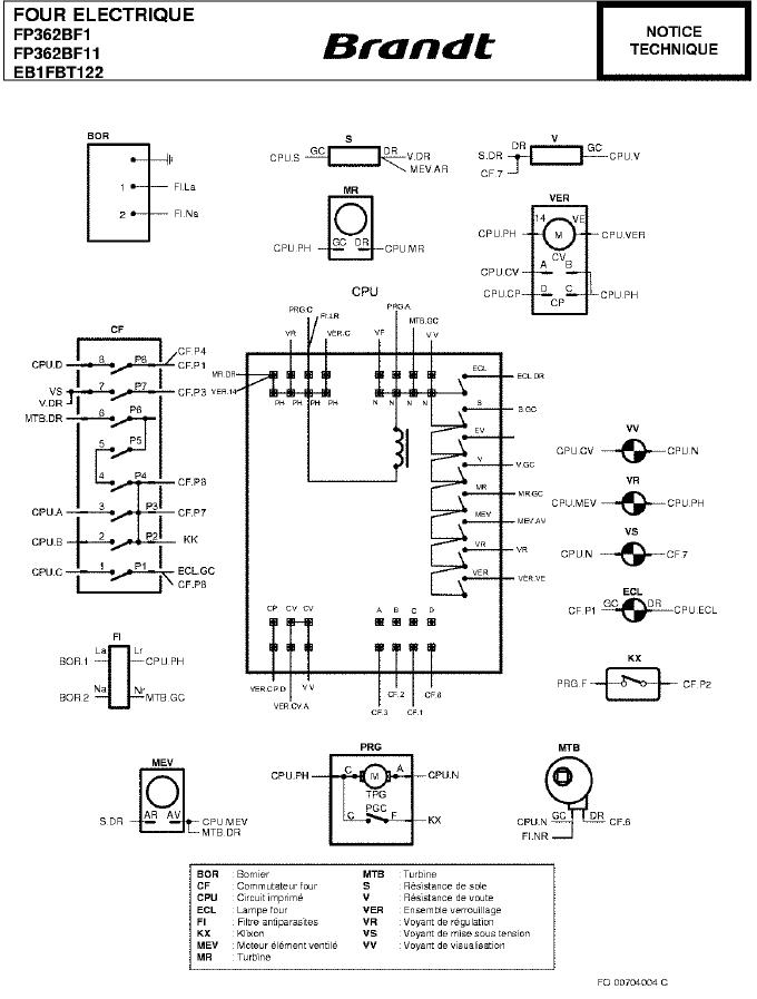 Schema electrique four scholtes