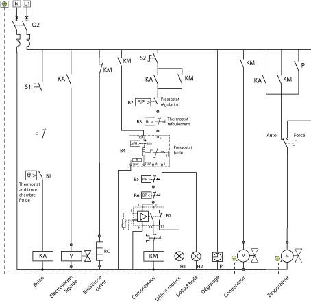 Schéma electrique composant