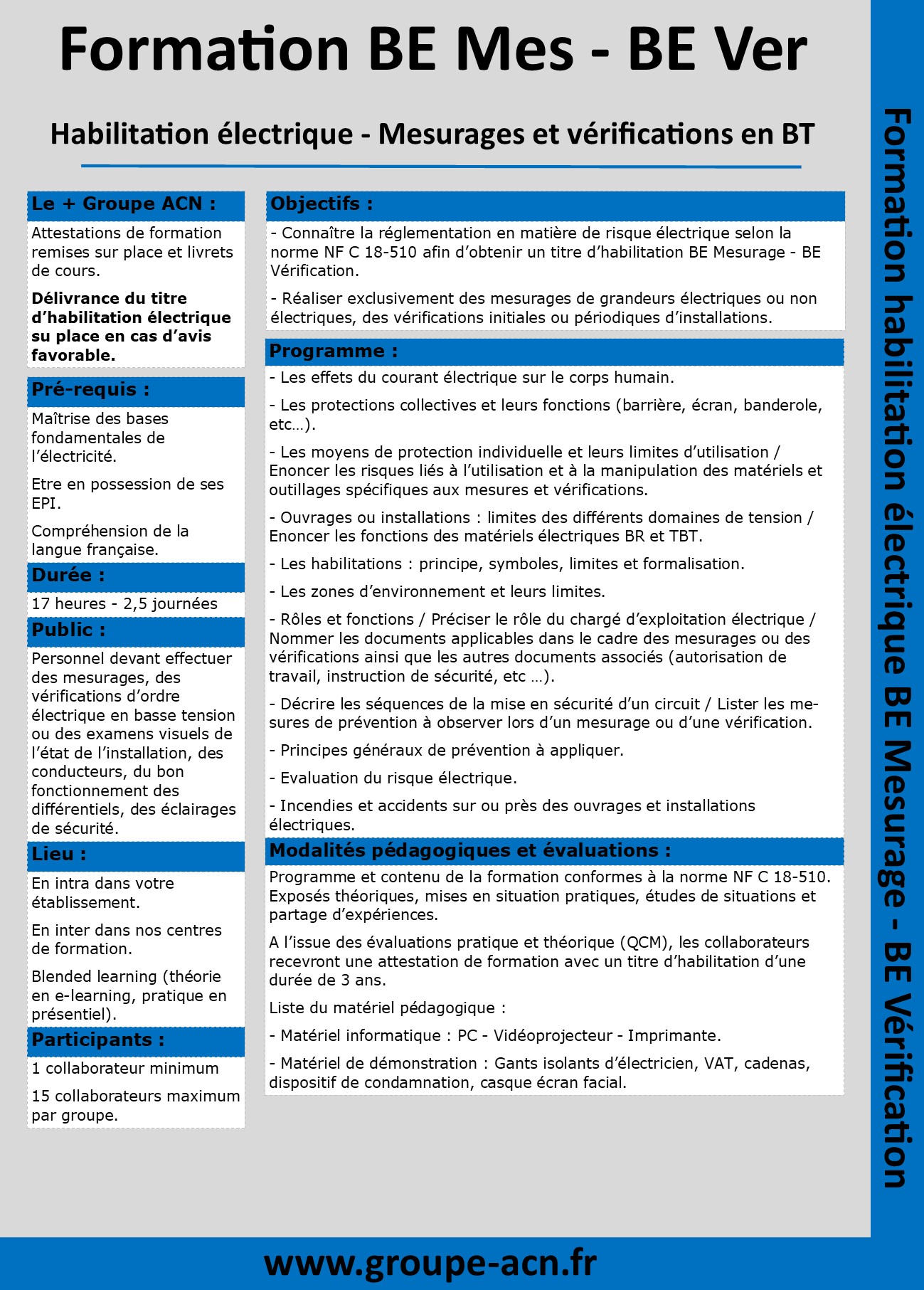 Verification norme electrique